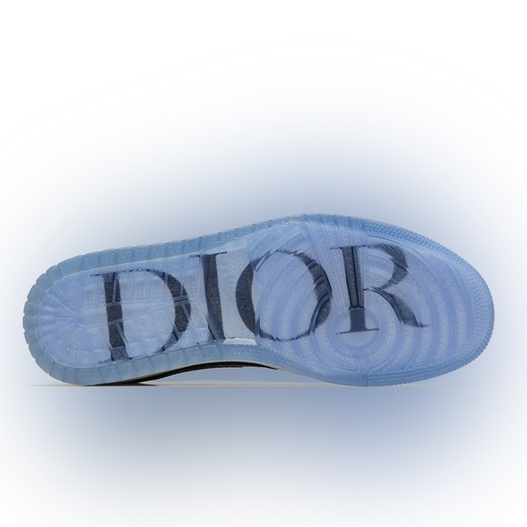 EUC Men’s Size 8 (Euro Sz 41) Dior X Air Jordan 1 Low Sneakers Grey/Black-Sail - Picture 6 of 17